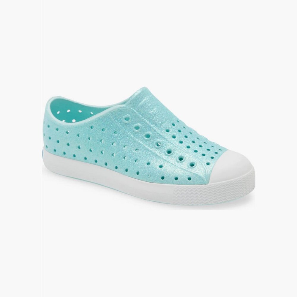 NEW Native Shoes Size 7 Toddler Jefferson Glitter Slip-On Sneaker Piedmont Bling